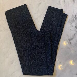 DYI Dark Blue Patterned Leggings Medium